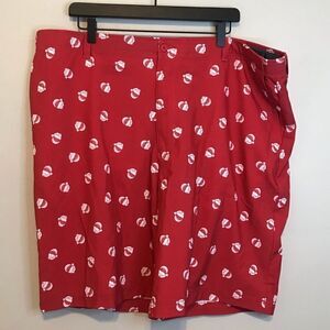 Golf America Red Santa pattern shorts size 42